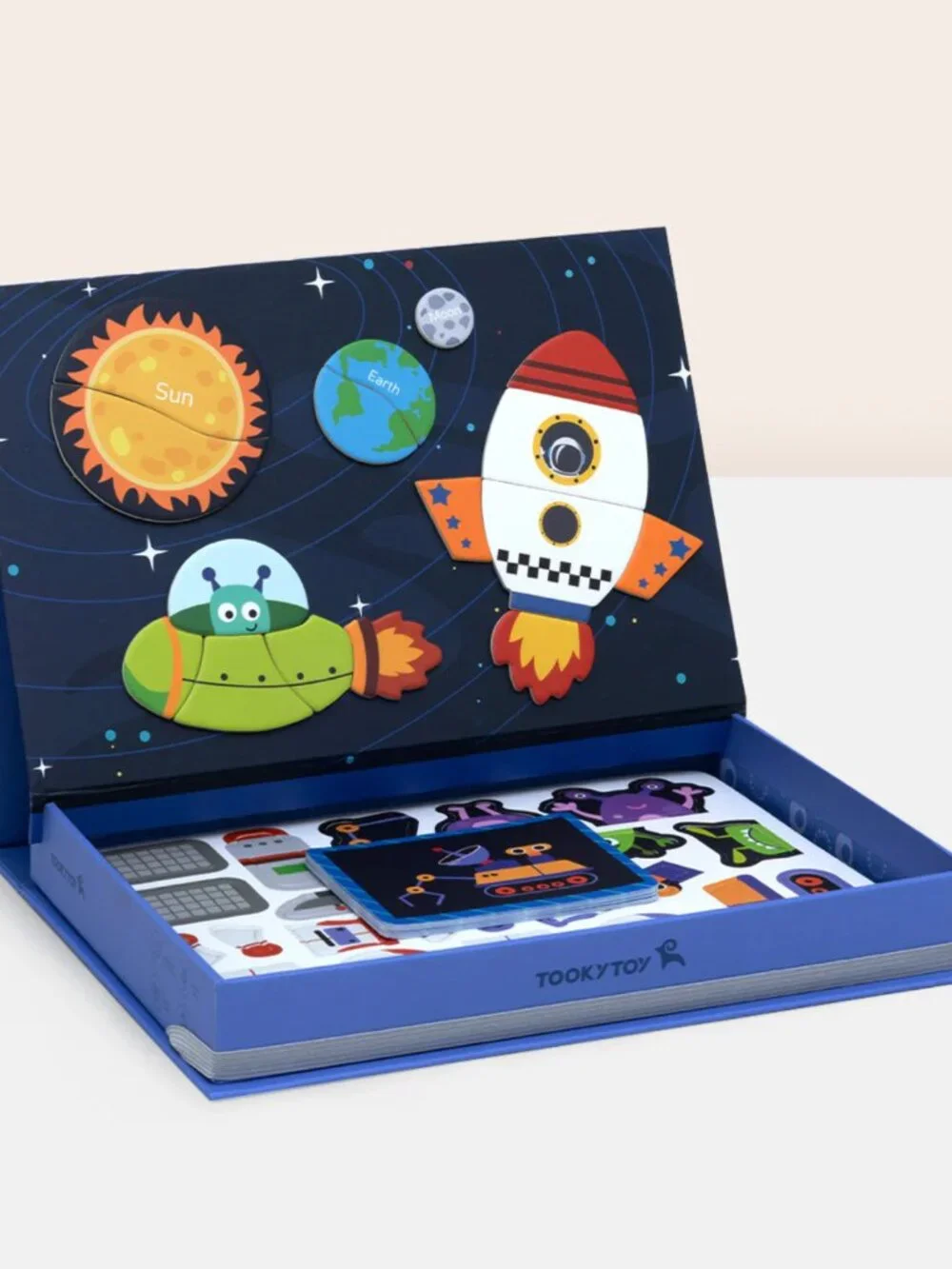 NEW Montessori Magnetic Space Puzzle STEM Travel Toy Kids Learning Game